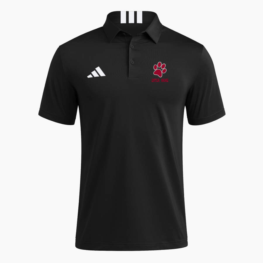 CROW HIGH SCHOOL Cougars Online Store <span class="pdp-name-mascot">CROW COUGARS</span> adidas Men's Short Sleeve Golf Polo
