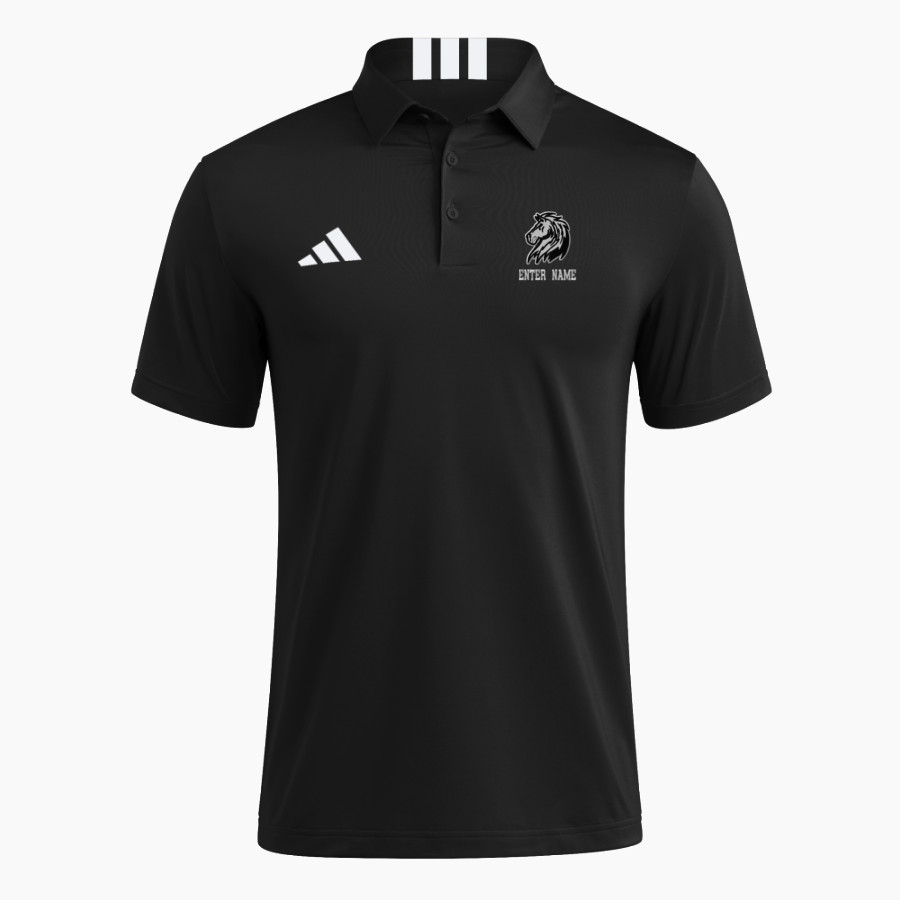 HARRY S TRUMAN HIGH SCHOOL MUSTANGS <span class="pdp-name-mascot">HARRY S TRUMAN MUSTANGS</span> adidas Men's Short Sleeve Golf Polo
