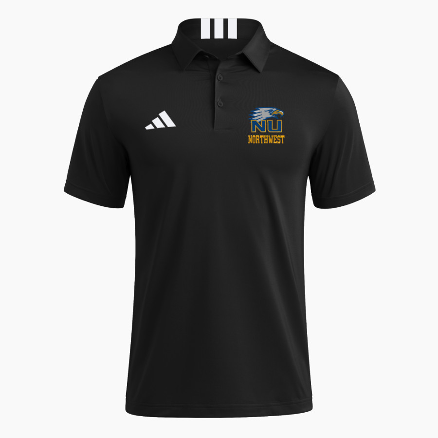 Northwest University Eagles Online Store <span class="pdp-name-mascot">Northwest Eagles</span> adidas Men's Short Sleeve Golf Polo
