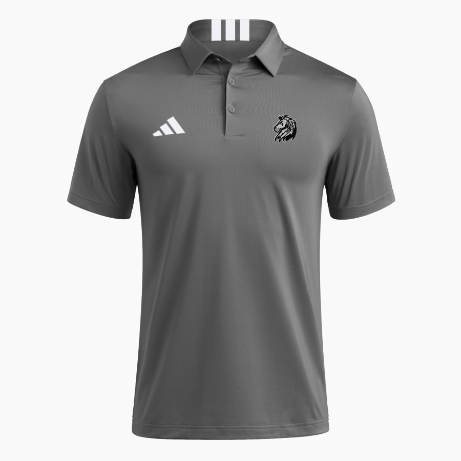 HARRY S TRUMAN HIGH SCHOOL MUSTANGS <span class="pdp-name-mascot">HARRY S TRUMAN MUSTANGS</span> adidas Men's Short Sleeve Golf Polo