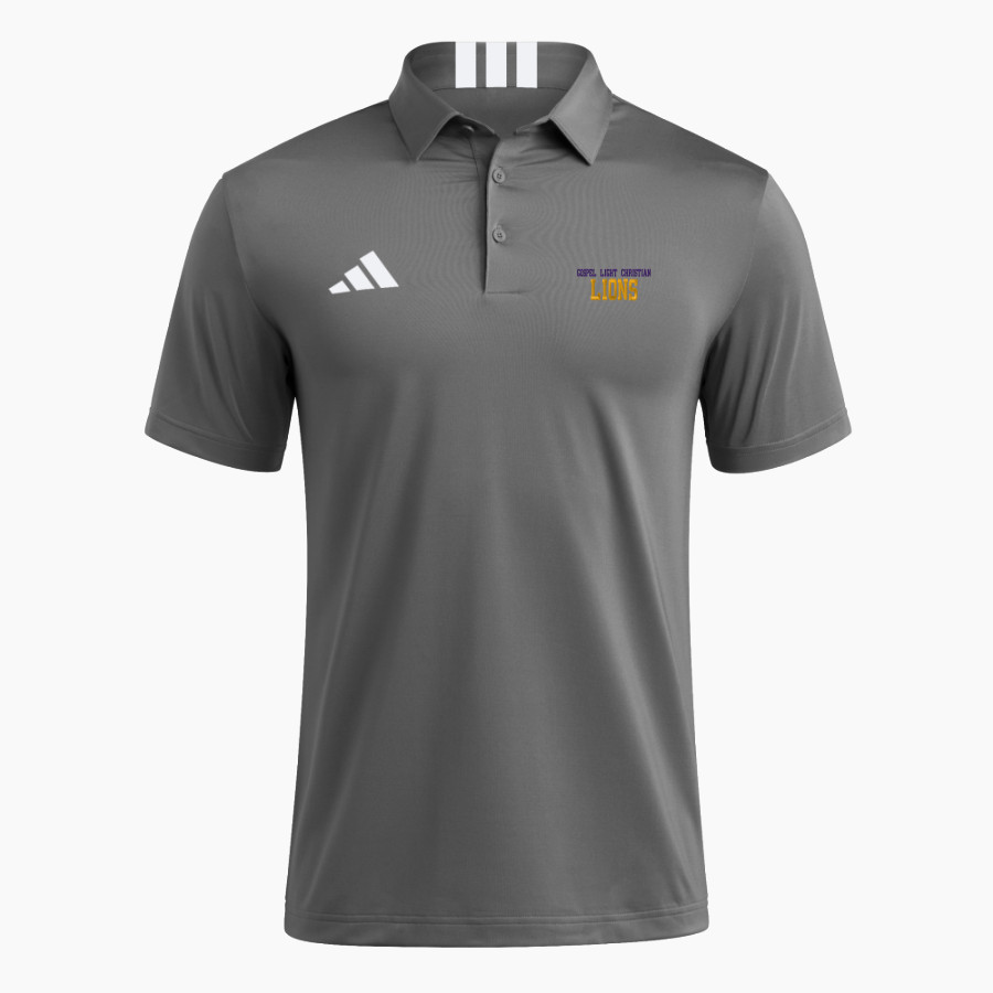 Gospel Light Christian Lions <span class="pdp-name-mascot">Gospel Light Christian School Lions</span> adidas Men's Short Sleeve Golf Polo