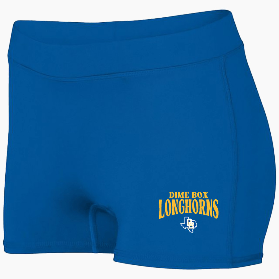 DIME BOX HIGH SCHOOL LONGHORNS <span class="pdp-name-mascot">DIME BOX LONGHORNS</span> Augusta Women's 2.5" Dare Short