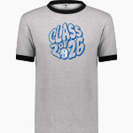 JOHN MARSHALL HIGH SCHOOL JUSTICES Augusta Adult Ringer T-Shirt Front Thumbnail