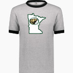 Bemidji State Athletics <span class="pdp-name-mascot">Bemidji State Beavers</span> Augusta Adult Ringer T-Shirt Front Thumbnail