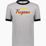 CHARLOTTE HIGH SCHOOL TROJANS Augusta Adult Ringer T-Shirt Front Thumbnail