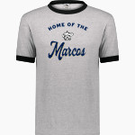 POLO HIGH SCHOOL MARCOS <span class="pdp-name-mascot">POLO MARCOS</span> Augusta Adult Ringer T-Shirt Front Thumbnail