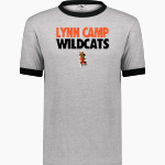 LYNN CAMP HIGH SCHOOL WILDCATS <span class="pdp-name-mascot">LYNN CAMP WILDCATS</span> Augusta Adult Ringer T-Shirt Front Thumbnail