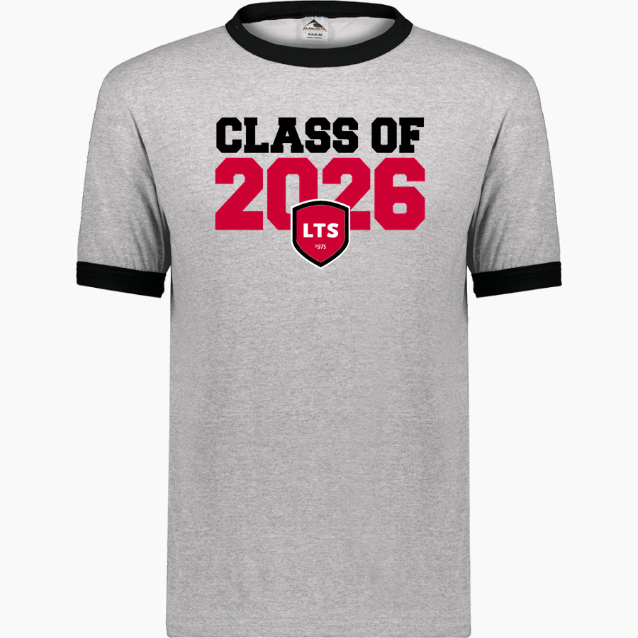 LONG TRAIL SCHOOL MOUNTAIN LIONS Augusta Adult Ringer T-Shirt