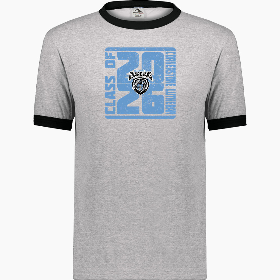 Cornerstone Lutheran Guardians <span class="pdp-name-mascot">Cornerstone Lutheran Guardians</span> Augusta Adult Ringer T-Shirt