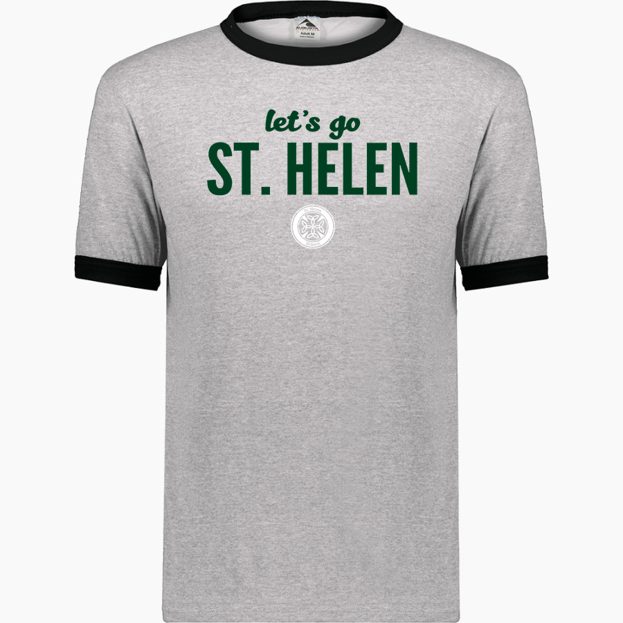 St. Helen Hornets <span class="pdp-name-mascot">St. Helen School Hornets</span> Augusta Adult Ringer T-Shirt