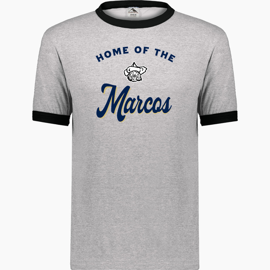 POLO HIGH SCHOOL MARCOS <span class="pdp-name-mascot">POLO MARCOS</span> Augusta Adult Ringer T-Shirt