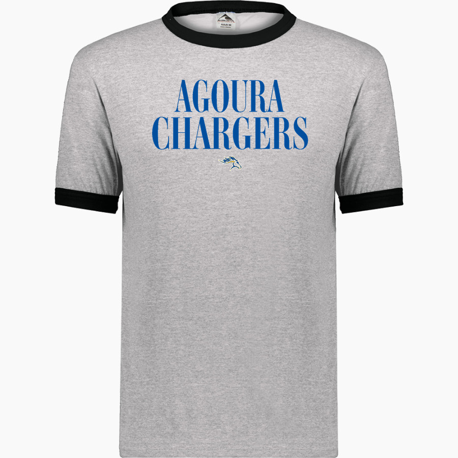AGOURA HIGH SCHOOL CHARGERS Augusta Adult Ringer T-Shirt