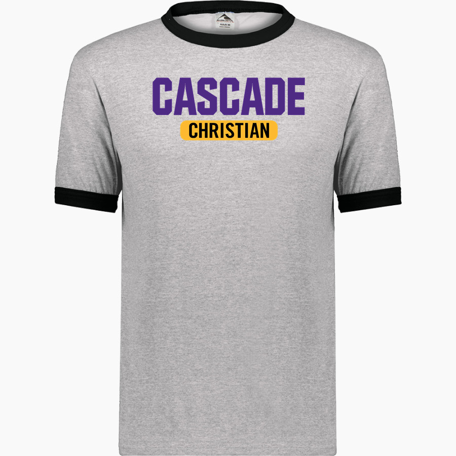 Cascade Christian Challengers <span class="pdp-name-mascot">Cascade Christian Challengers</span> Augusta Adult Ringer T-Shirt
