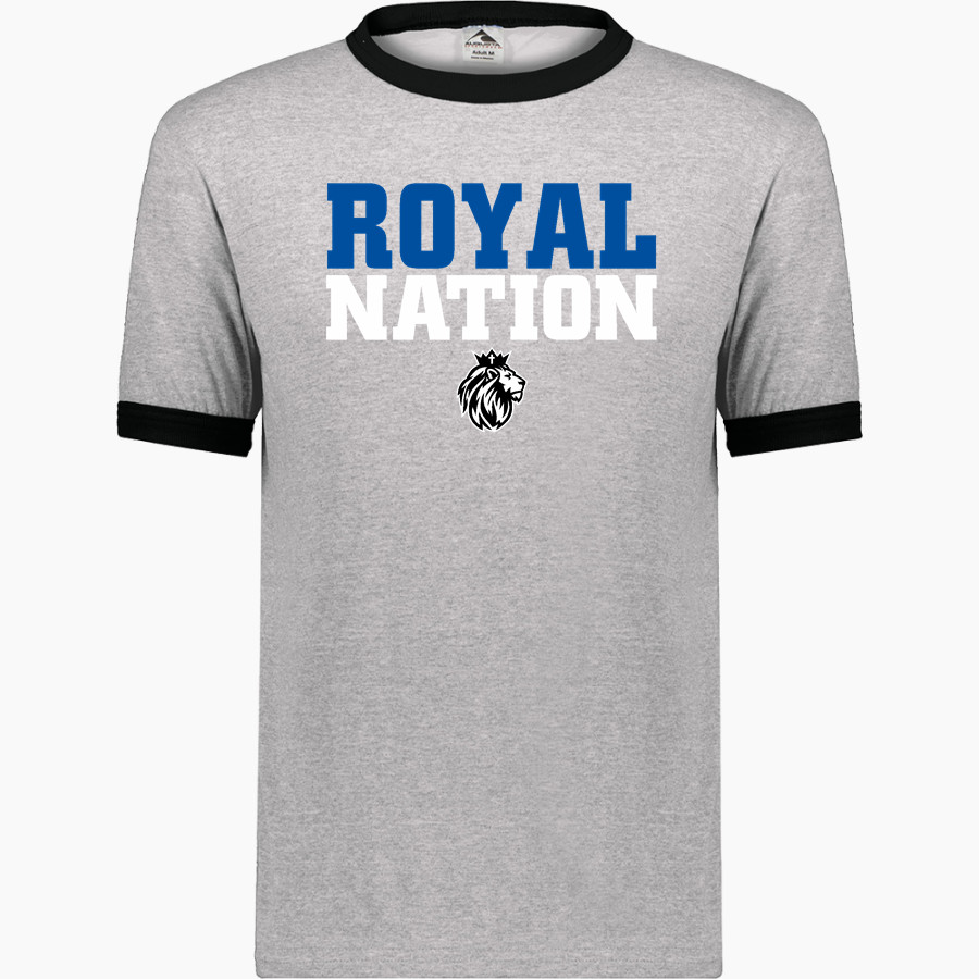 CVCA Royals The Online Store <span class="pdp-name-mascot">CVCA Royals</span> Augusta Adult Ringer T-Shirt