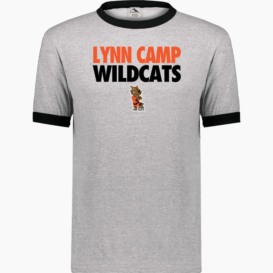 LYNN CAMP HIGH SCHOOL WILDCATS <span class="pdp-name-mascot">LYNN CAMP WILDCATS</span> Augusta Adult Ringer T-Shirt