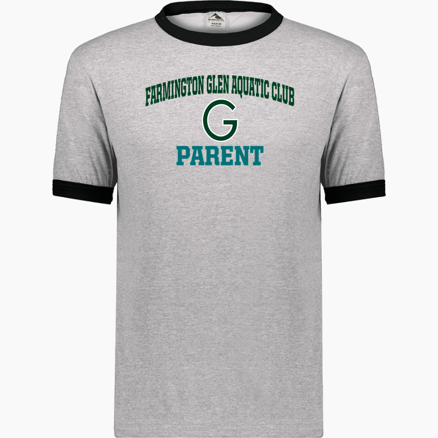 Farmington Glen Aquatic Club Augusta Adult Ringer T-Shirt