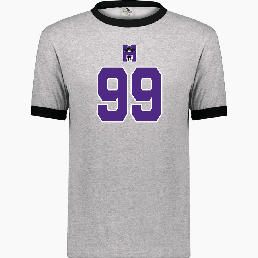 HALLSVILLE HIGH SCHOOL BOBCATS <span class="pdp-name-mascot">HALLSVILLE BOBCATS</span> Augusta Adult Ringer T-Shirt