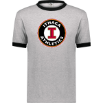 ITHACA HIGH SCHOOL LITTLE RED <span class="pdp-name-mascot">ITHACA LITTLE RED</span> Augusta Adult Ringer T-Shirt Front Thumbnail