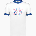 Oregon Hawks Augusta Adult Ringer T-Shirt Front Thumbnail