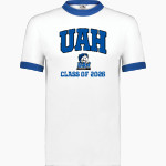UAH Chargers <span class="pdp-name-mascot">University of Alabama Chargers</span> Augusta Adult Ringer T-Shirt Front Thumbnail
