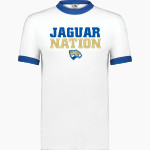 Divine Savior Academy Jaguars <span class="pdp-name-mascot">Divine Savior Academy Jaguars</span> Augusta Adult Ringer T-Shirt Front Thumbnail
