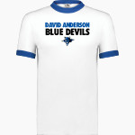 DAVID ANDERSON HIGH SCHOOL BLUE DEVILS <span class="pdp-name-mascot">DAVID ANDERSON BLUE DEVILS</span> Augusta Adult Ringer T-Shirt Front Thumbnail
