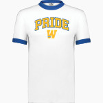 Widener University Pride Online Store Augusta Adult Ringer T-Shirt Front Thumbnail
