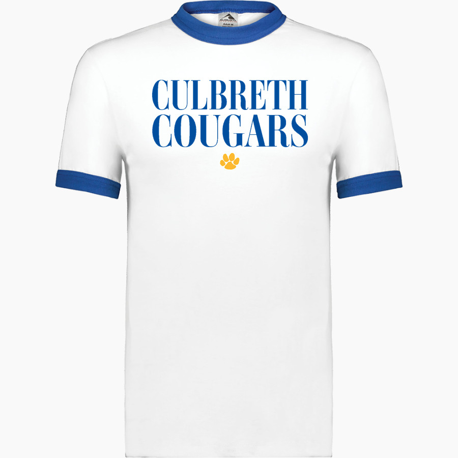 CULBRETH Cougars Augusta Adult Ringer T-Shirt