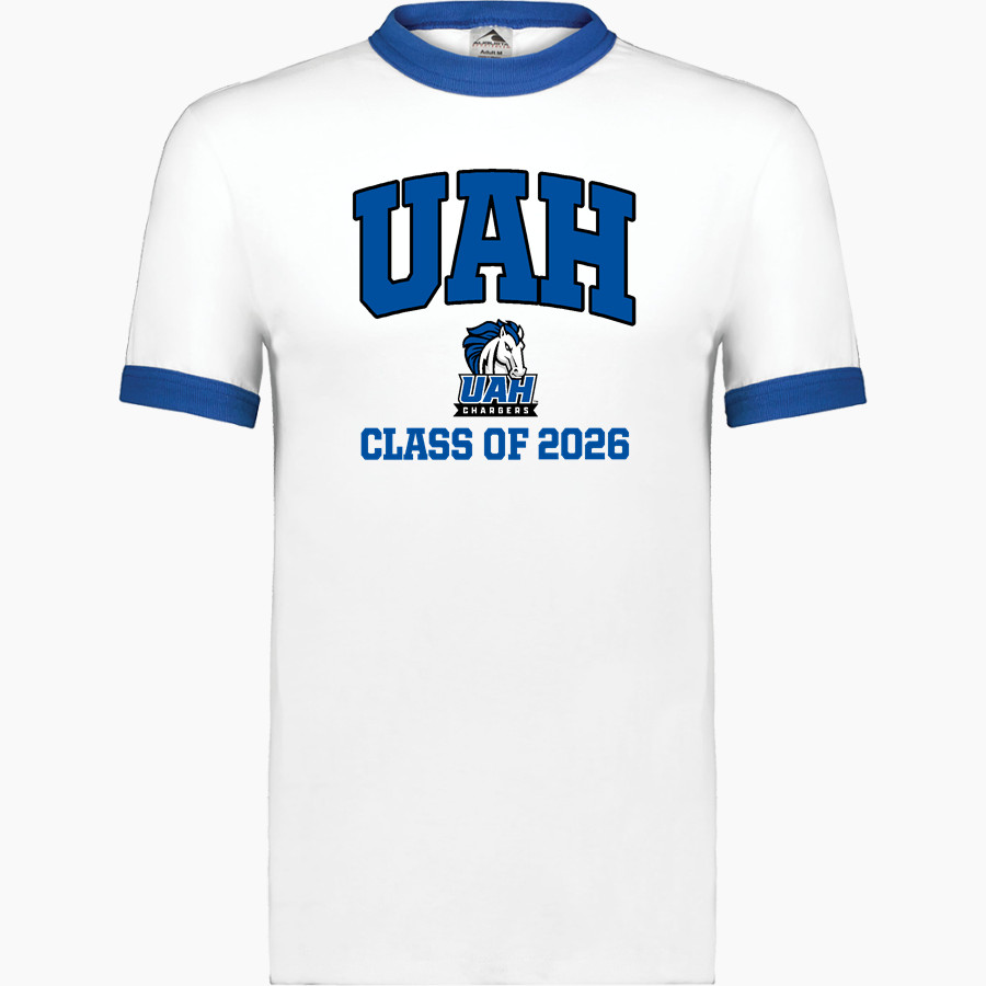 UAH Chargers <span class="pdp-name-mascot">University of Alabama Chargers</span> Augusta Adult Ringer T-Shirt