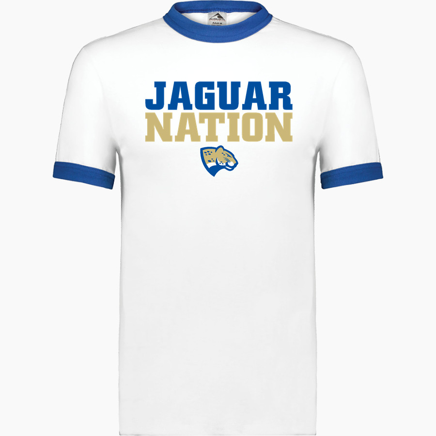 Divine Savior Academy Jaguars <span class="pdp-name-mascot">Divine Savior Academy Jaguars</span> Augusta Adult Ringer T-Shirt