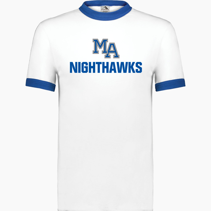 MAYWOOD ACADEMY HIGH SCHOOL NIGHTHAWKS <span class="pdp-name-mascot">MAYWOOD ACADEMY NIGHTHAWKS</span> Augusta Adult Ringer T-Shirt