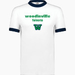 WOODINVILLE HIGH SCHOOL FALCONS Augusta Adult Ringer T-Shirt Front Thumbnail