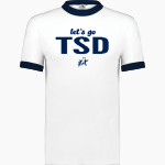 Texas School for the Deaf Augusta Adult Ringer T-Shirt Front Thumbnail