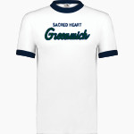 Sacred Heart Greenwich <span class="pdp-name-mascot">Sacred Heart Tigers</span> Augusta Adult Ringer T-Shirt Front Thumbnail