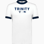 Trinity College Bantams The Official Online Store <span class="pdp-name-mascot">Trinity Bantams</span> Augusta Adult Ringer T-Shirt Front Thumbnail