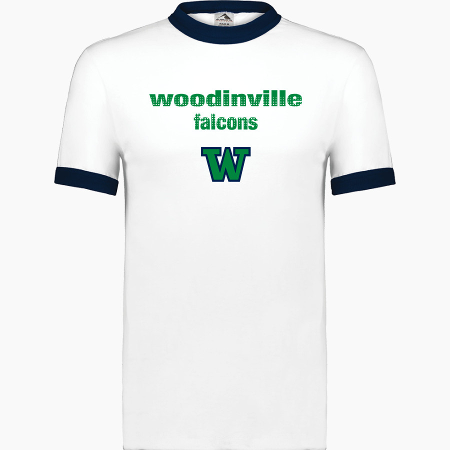 WOODINVILLE HIGH SCHOOL FALCONS Augusta Adult Ringer T-Shirt