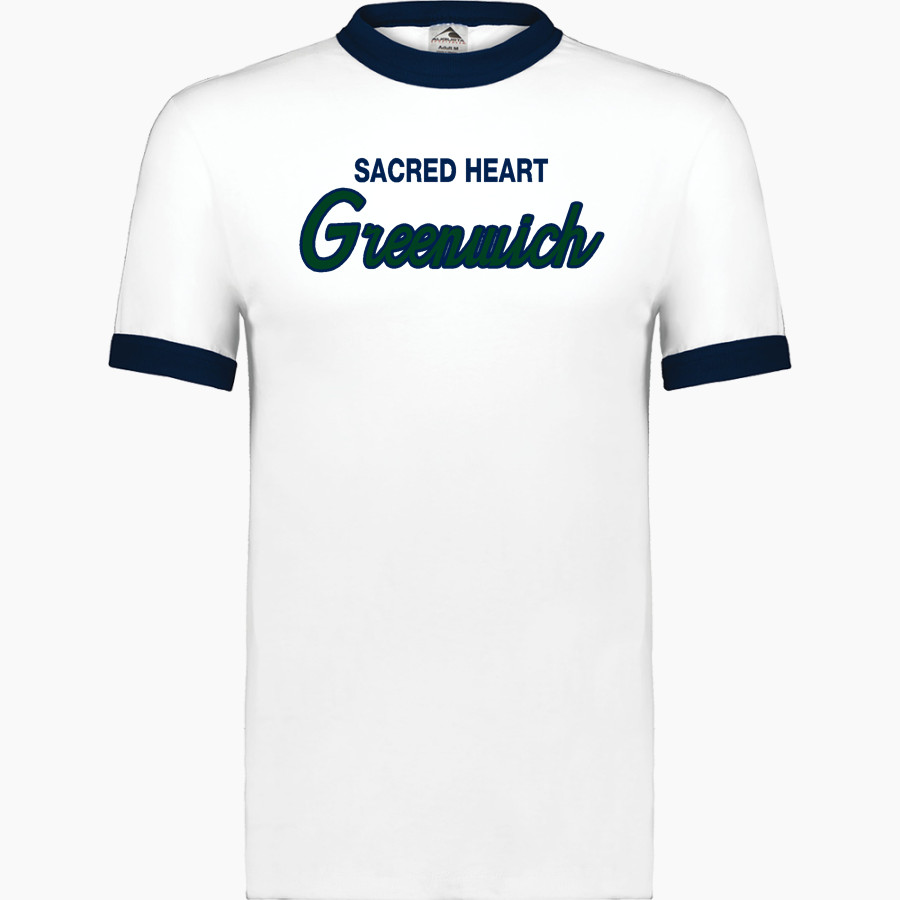 Sacred Heart Greenwich <span class="pdp-name-mascot">Sacred Heart Tigers</span> Augusta Adult Ringer T-Shirt