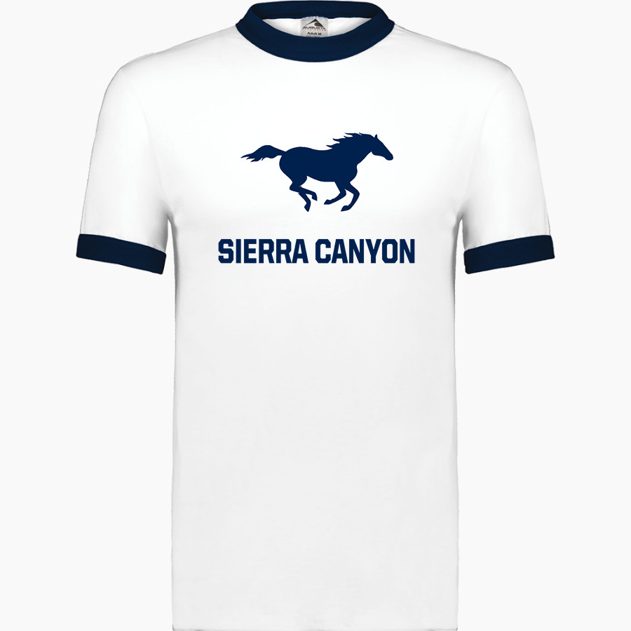 Sierra Canyon School Trailblazers Online Store <span class="pdp-name-mascot">Sierra Trailblazers</span> Augusta Adult Ringer T-Shirt