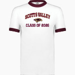 Scotts Valley Falcons Augusta Adult Ringer T-Shirt Front Thumbnail