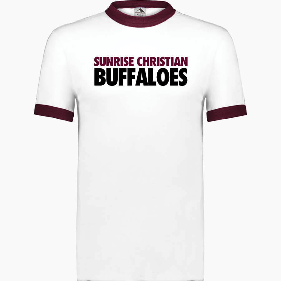Sunrise Christian Buffaloes Augusta Adult Ringer T-Shirt