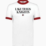 Lake Travis Knights <span class="pdp-name-mascot">Lake Travis Knights</span> Augusta Adult Ringer T-Shirt Front Thumbnail