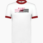 WILMOT UNION HIGH SCHOOL PANTHERS <span class="pdp-name-mascot">WILMOT PANTHERS</span> Augusta Adult Ringer T-Shirt Front Thumbnail