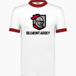 Belmont Abbey College The Official Store of the Crusaders Augusta Adult Ringer T-Shirt Front Thumbnail
