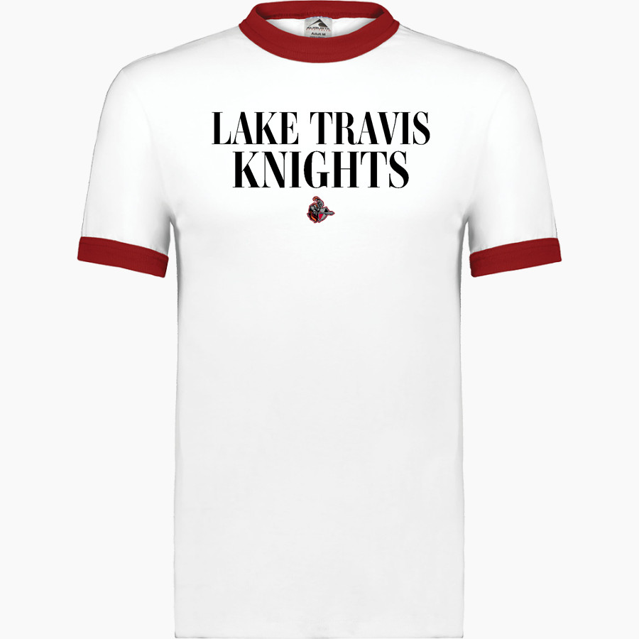 Lake Travis Knights <span class="pdp-name-mascot">Lake Travis Knights</span> Augusta Adult Ringer T-Shirt