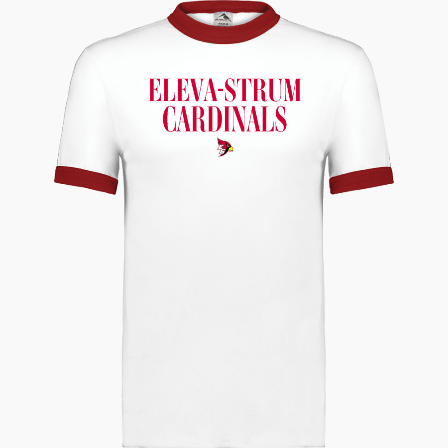 Eleva-Strum Cardinals Augusta Adult Ringer T-Shirt