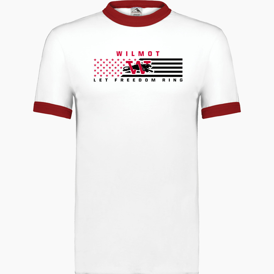 WILMOT UNION HIGH SCHOOL PANTHERS <span class="pdp-name-mascot">WILMOT PANTHERS</span> Augusta Adult Ringer T-Shirt