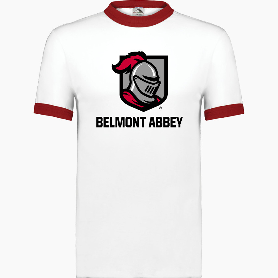 Belmont Abbey College The Official Store of the Crusaders Augusta Adult Ringer T-Shirt