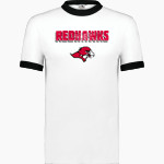 Benedictine University Mesa Redhawks Augusta Adult Ringer T-Shirt Front Thumbnail