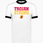 HILLCREST HIGH SCHOOL TROJANS <span class="pdp-name-mascot">Hillcrest High School TROJANS</span> Augusta Adult Ringer T-Shirt Front Thumbnail