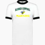 ELDRED CENTRAL Yellowjackets Augusta Adult Ringer T-Shirt Front Thumbnail